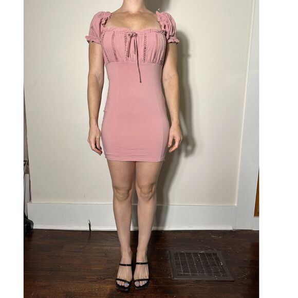 Blashe Pink Corset Mini Dress Size Small - Picture 1 of 4